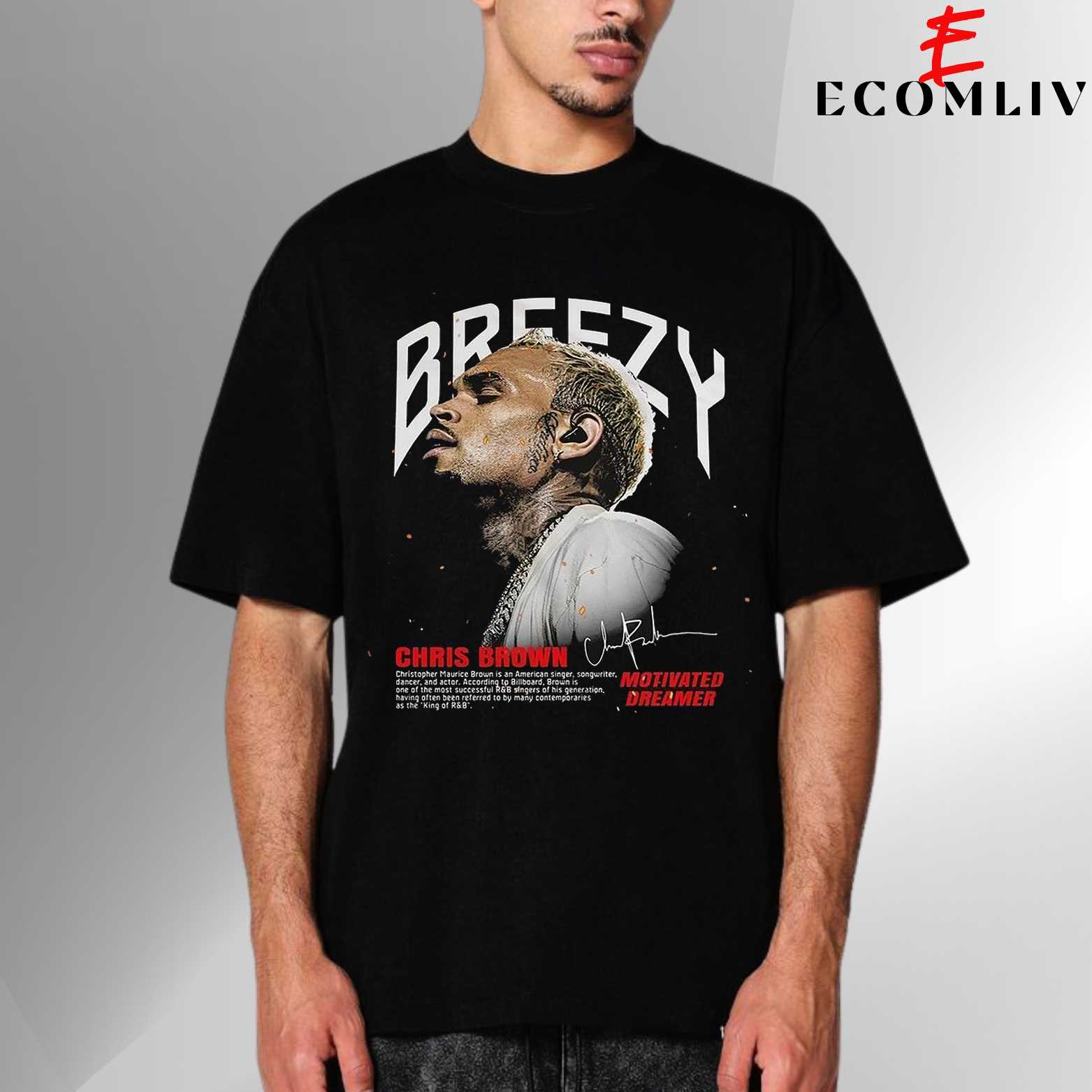 Chris Brown Graphic Tee, Hip Hop Shirt, Streetwear Style
